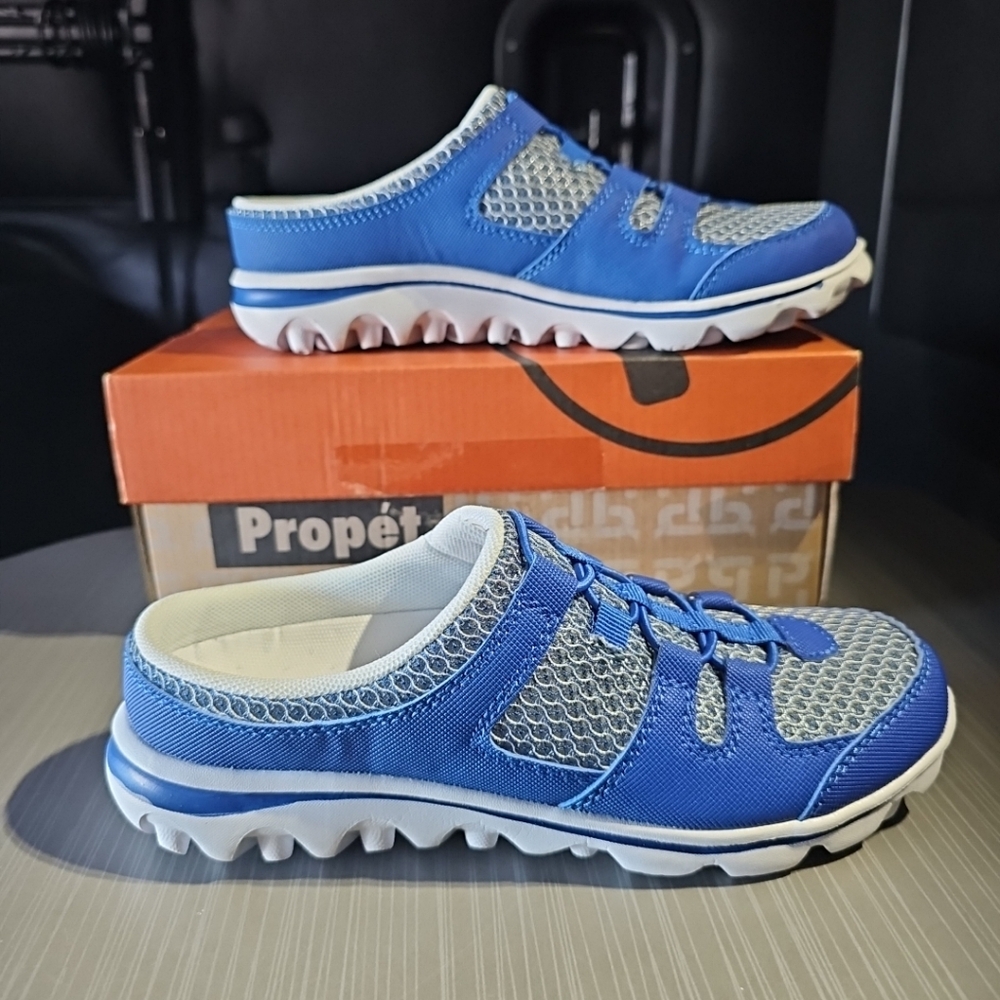 Propet Travelactiv Slide Mule Women's 6 Blue Sneakers Casual Shoes WAT011M-BLU - Picture 4 of 12